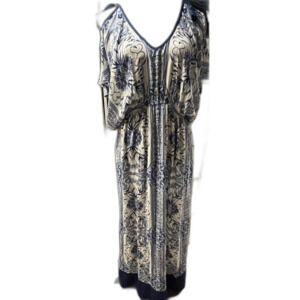 Amiani Cold Shoulder Maxi Dress